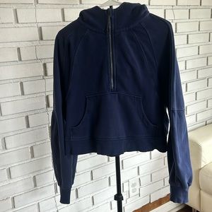 Lululemon oversized cropped scuba half-zip hoodie M/L